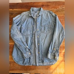 J. Crew Denim Button-Up Shirt